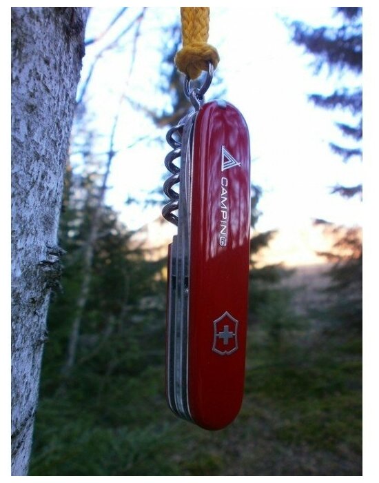 Нож перочинный Victorinox Camper Camping (1.3613.71) 91мм 13функций красный карт.коробка - фото №4