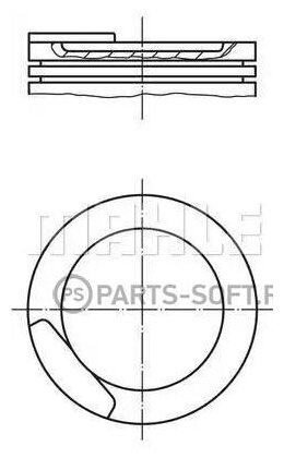 Поршень, комплект MAHLE / арт. 0110811 - (1 шт)