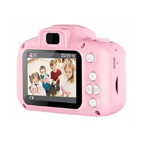 Фотоаппарат детский розовый Прорезиненное покрытие АКБ 400Mah 83000₽