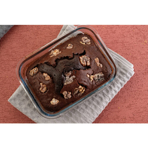 Форма для запекания жаропрочная стеклянная прямоугольная объемом 1500 мл, размер 22 * 16,5 * 6,6 см.