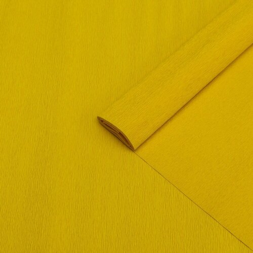 Бумага упаковочная КНР гофрированная, желтая, 90 гр, 0,5х1,5 м (9626725)