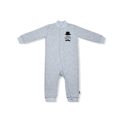 фото "1589-1м комбинезон на манжетах ""хипстеры"" 86, серый" leo