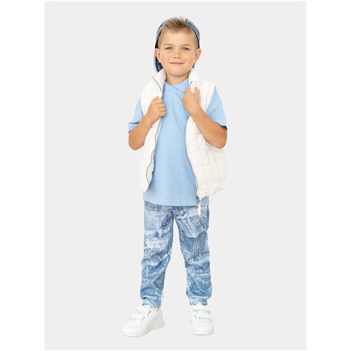 Штаны детские 432н Утенок, на рост 104 джинс, принт карманы