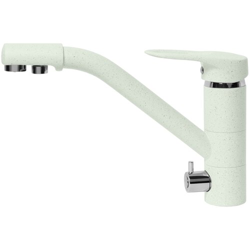 Смеситель для кухни AquaGranitEx терракотовый С-6040 два крана/307