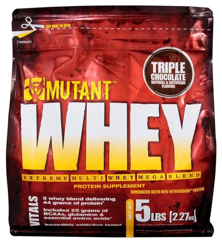 шоколадное пироженое Mutant Whey 2270 гр - 5lb (Mutant)