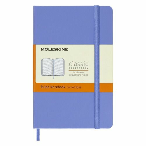 Блокнот Moleskine CLASSIC Pocket 90x140мм 192стр. линейка твердая обложка голубая гортензия - фото №5