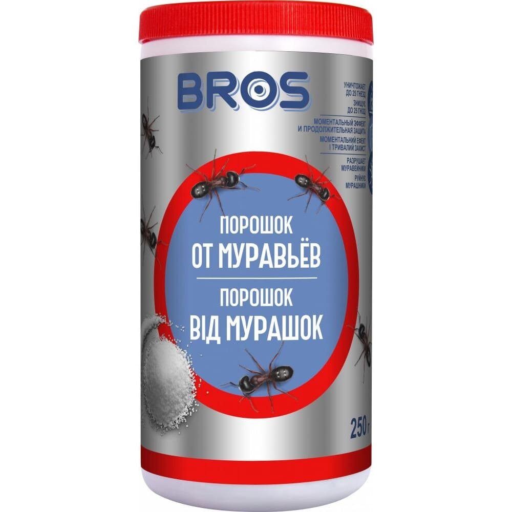 Порошок Bros от муравьев и тараканов, 250г