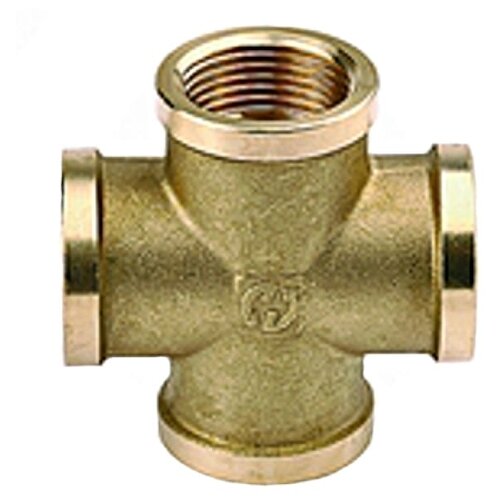 Крестовина GENERAL FITTINGS латунь, г/г/г/г, 3/4 тройник general fittings переходной латунь г г г 3 4 1 2 3 4