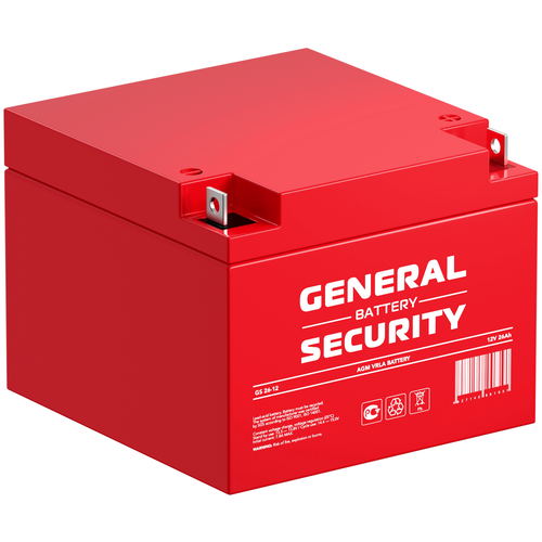 Аккумулятор General Security GS 26-12 аккумулятор general security gs 12 6