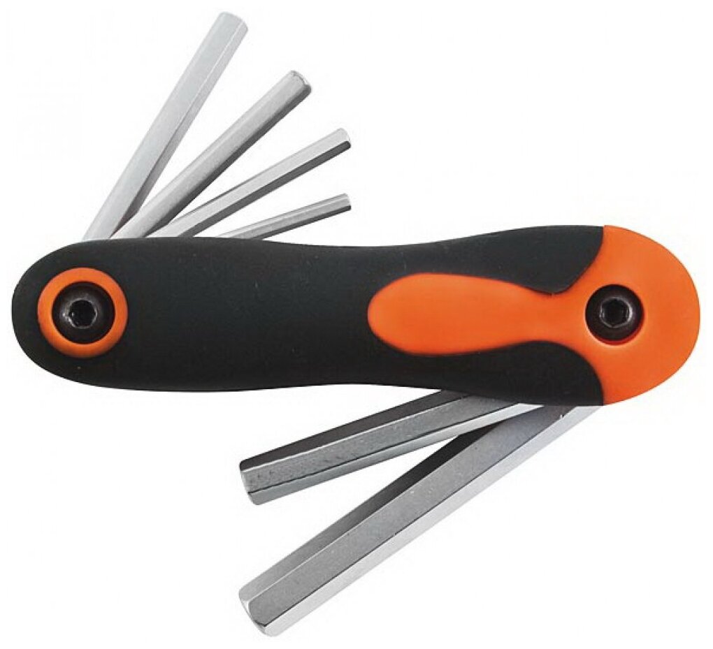 фото Ключи шестигранные FIT IT 64182, CrV 8 шт, 1.5-8 мм, складные