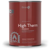 Elcon High Therm, термостойкий лак для печей и каминов, 0,7 кг.