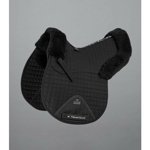 фото Вальтрап для лошади из мериносовой шерсти merino wool saddle pad - gp/jump numnah (черный) нет бренда