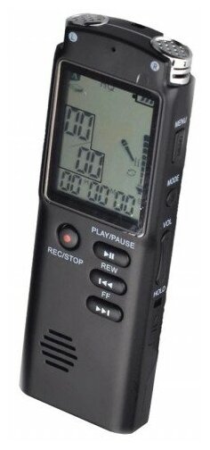 Профессиональный цифровой диктофон с двойным стерео микрофоном Savetek T60 32GB