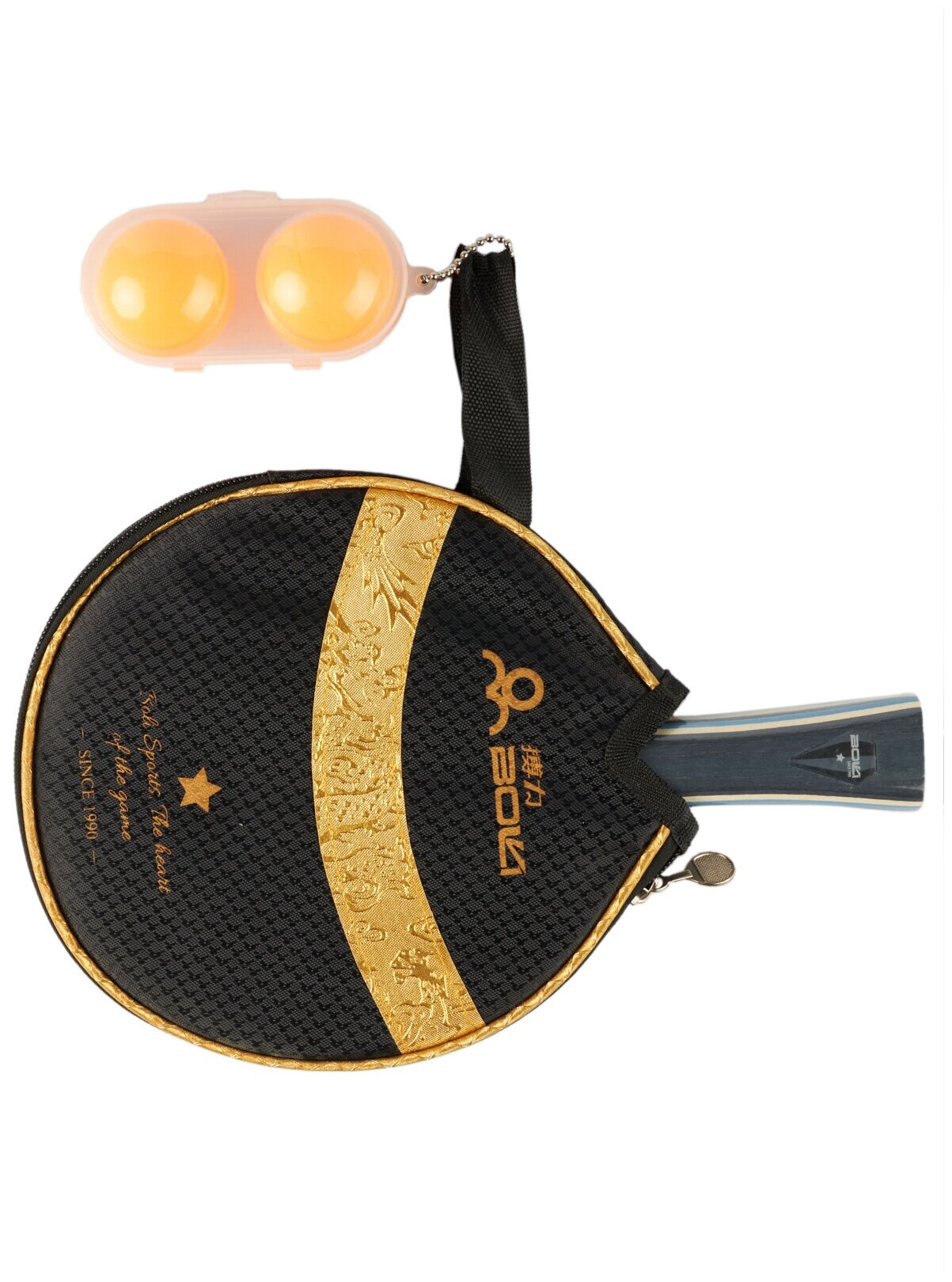 Ракетка для настольного тенниса EXCITE BOLI 1 звезда чехол два мяча в комплекте