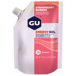 Гель питьевой GU ENERGY GU ORIGINAL ENERGY GEL no caffeine 1 пакет x 480 г (15 порций), Клубника-Банан - изображение