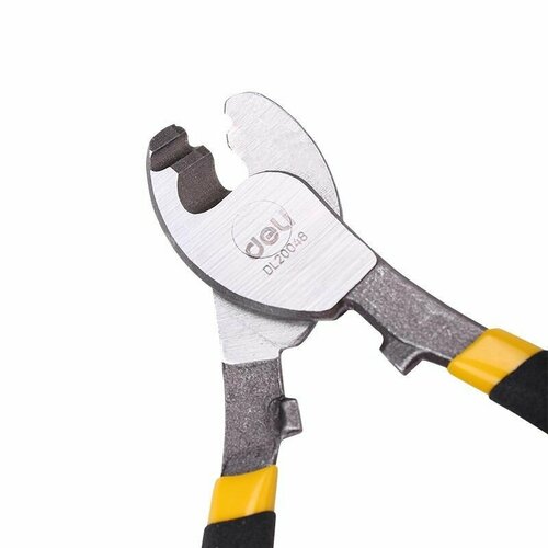 Кабелерез Deli DL20048 150мм макс диаметр реза 9мм кованая сталь противоскользящая обливная рукоять 824₽