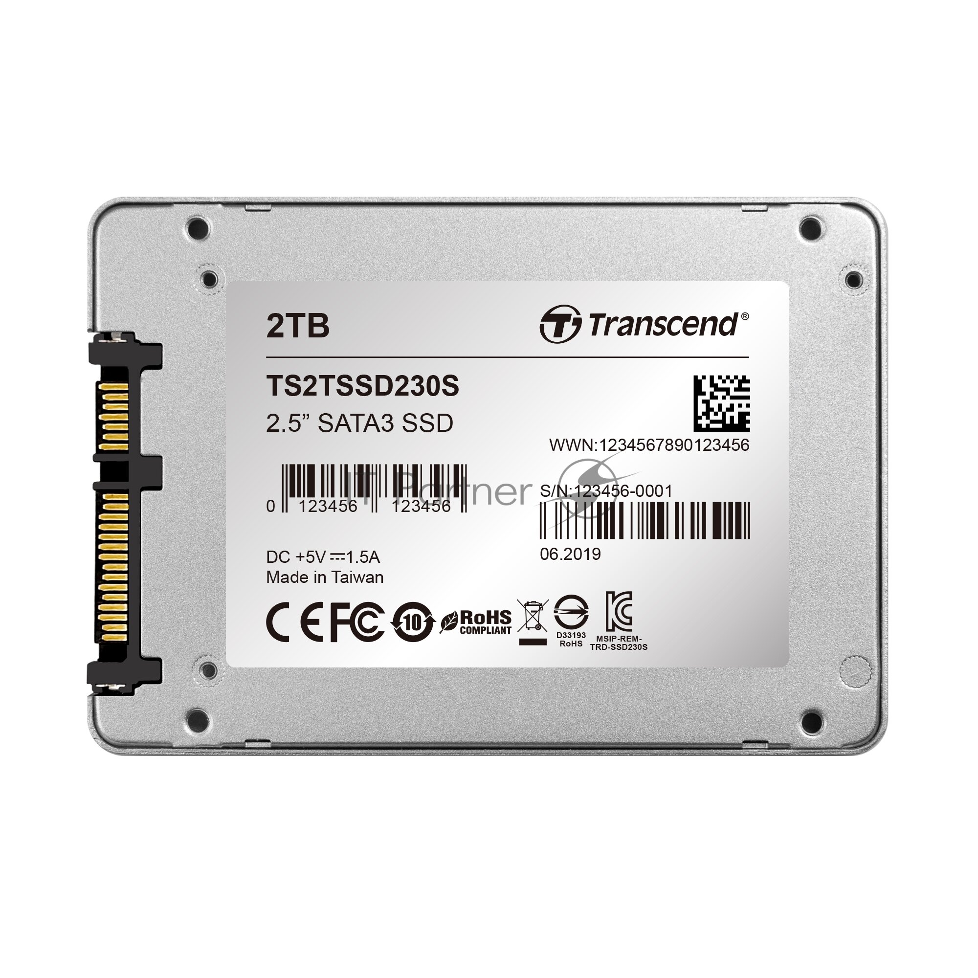 Твердотельный накопитель SSD 2.5" 2 Tb Transcend TS2TSSD230S Read 560Mb/s Write 520Mb/s 3D NAND TLC - фото №20