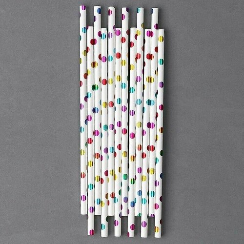 Трубочки для коктейля Конфетти набор 12 шт 500₽