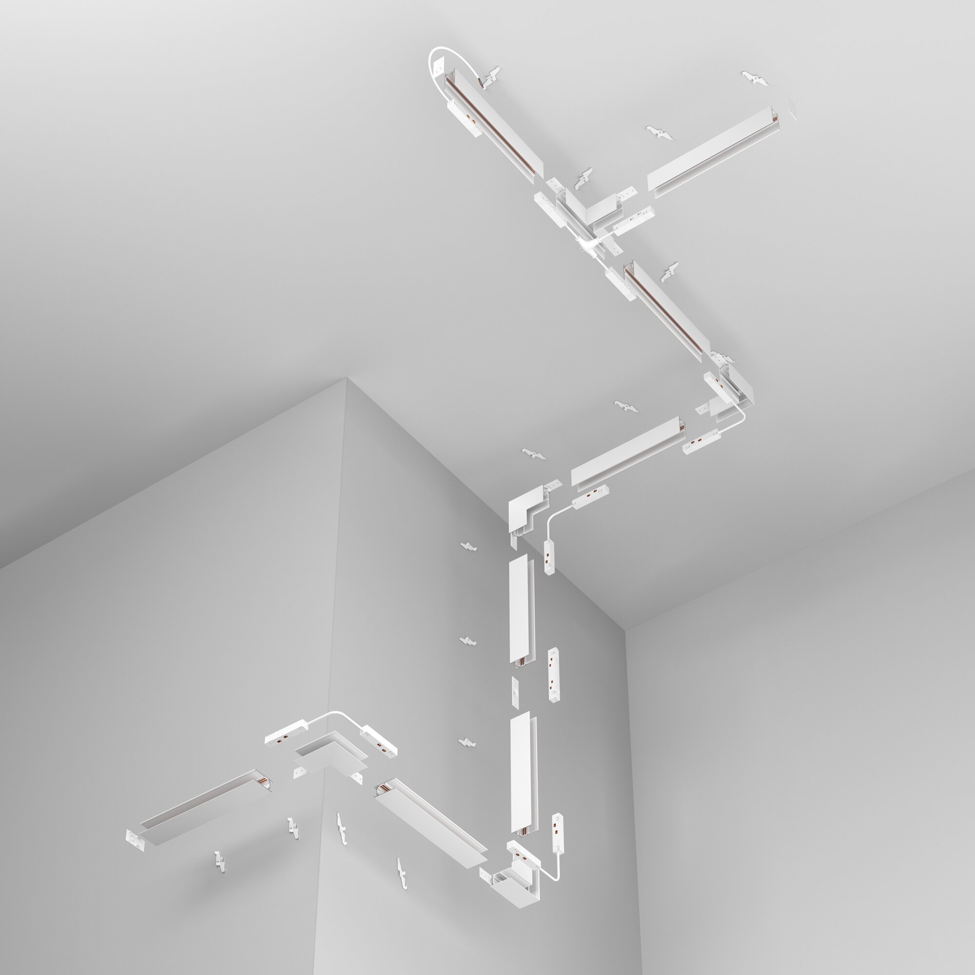 Шинопровод 3м Exility накладной/подвесной белый, TRX034-413W Technical - фото №4