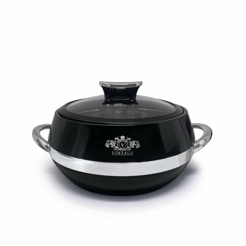 Термокастрюля Jaypee Vintage Black Silver объемом 2 литра 2044₽