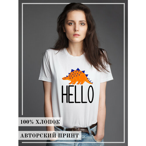 фото Футболка just4you, размер m, белый