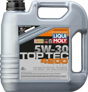 Масло моторное LIQUI MOLY SAE 5W30 Top Tec 4200 4 л. 3715 синтетическое