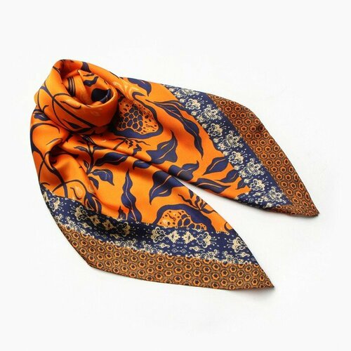 фото Платок minaku,70х70 см, оранжевый
