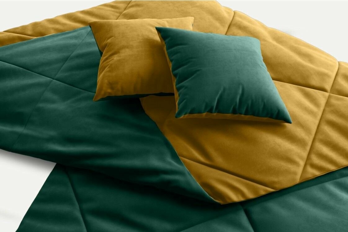 Сони 1-XL Yellow-Emerald топпер для дивана