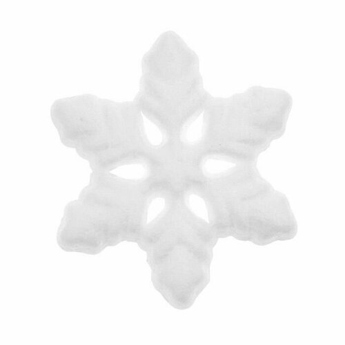 Основа для творчества и декорирования Снежинка, набор 15 шт, размер 1 шт. - 8 x 8 x 1,5 см