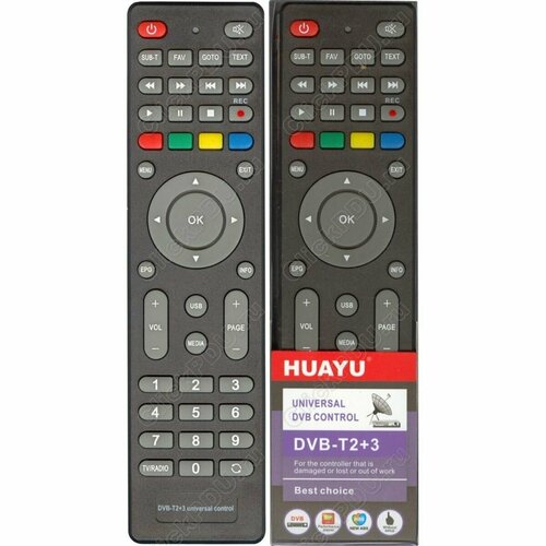 Пульт универсалтый для DVB-T2+3 приставок модельный пульт h dvb03t2 для hyundai supra d color world vision rolsen mystery eplutus digiline