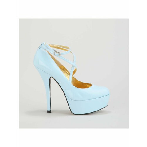 Туфли лодочки , натуральная кожа, размер 37, голубой