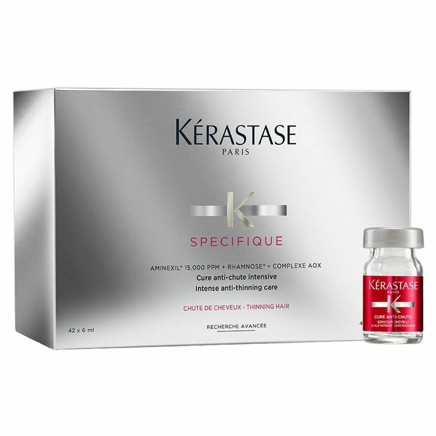Ампулы Kerastase Intense Anti-Thinning Care Aminexil Cure Anti-Chute Intensive, 10 * 6 мл