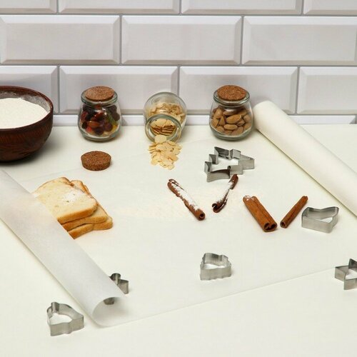 Бумага для выпечки силиконизированная белая 38 х 25 м 1шт 671₽