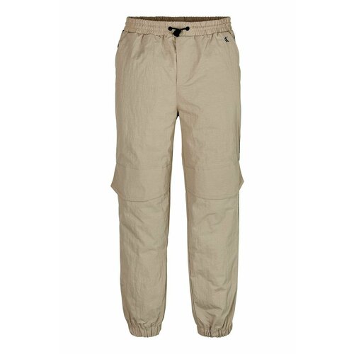 Школьные брюки CALVIN KLEIN, повседневный стиль, размер 110/116, бежевый