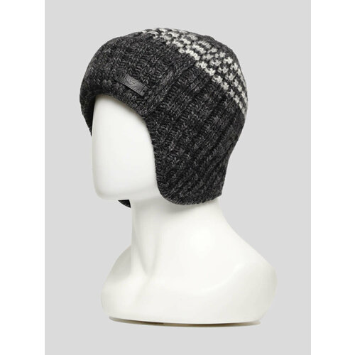 фото Шапка ушанка vitacci, размер onesize, черный