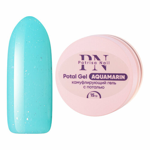 Гель для ногтей Patrisa Nail Potal Aquamarin для наращивания и моделирования, 15 г