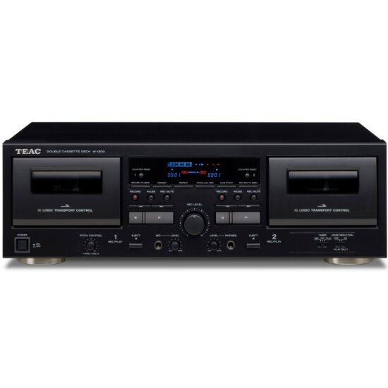 Двухкассетная дека TEAC W-1200 черный