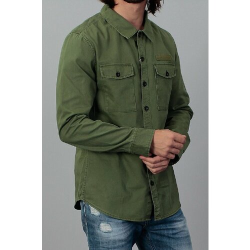 фото Рубашка tom tailor, размер l, зеленый