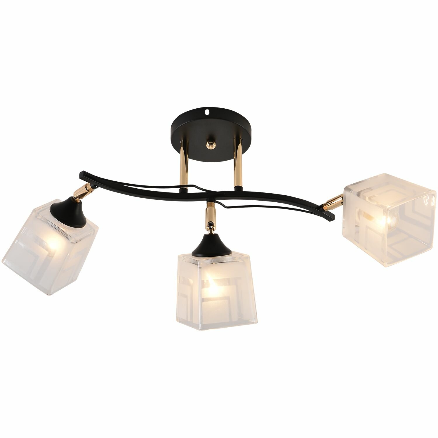 Люстра потолочная Reluce 01594-3.3-03B BK+FGD