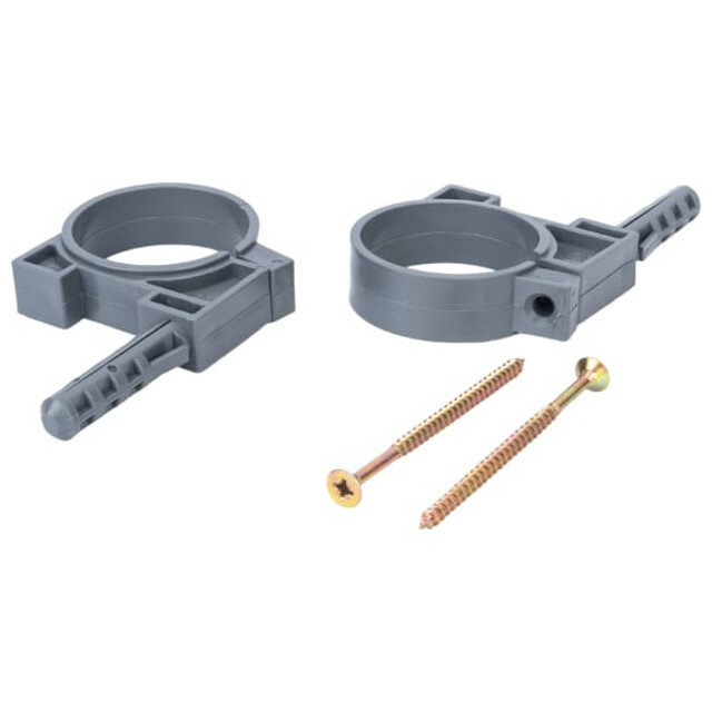 Хомут с дюбелем для трубы 50 мм 2 шт