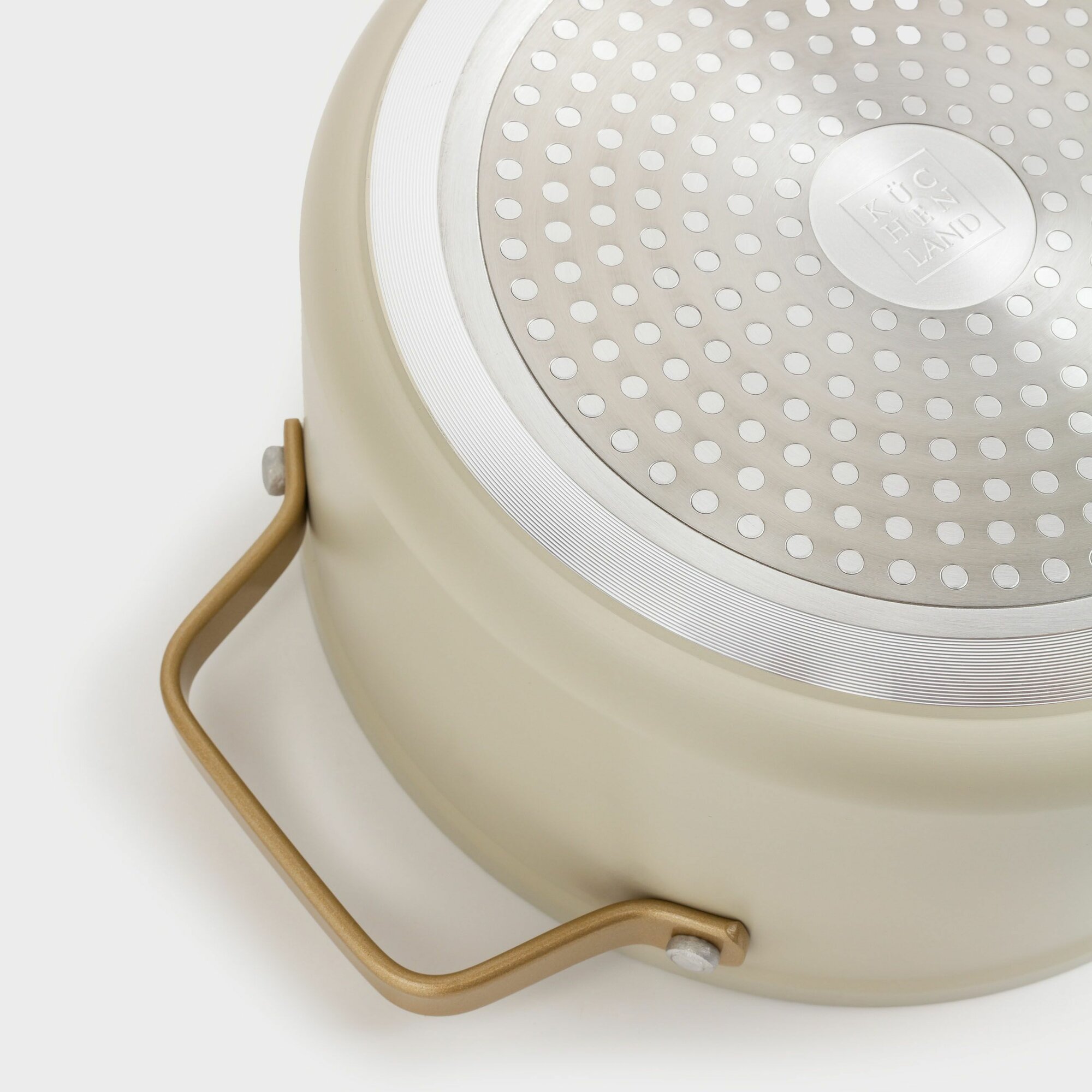 Картинки Кастрюля, 20 см, 2,8 л, с крышкой, с покрытием, молочная, Piatto gold