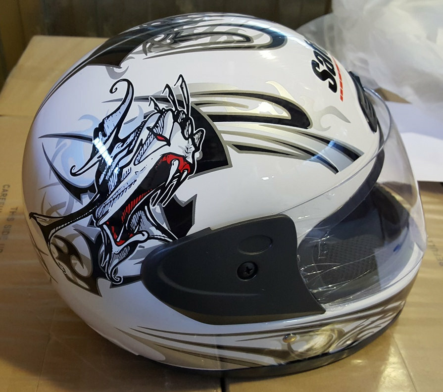 Шлем HF-109 размер 55-56 S White Q09 размер 55-56 S White Q09 SAFEBET 10000014