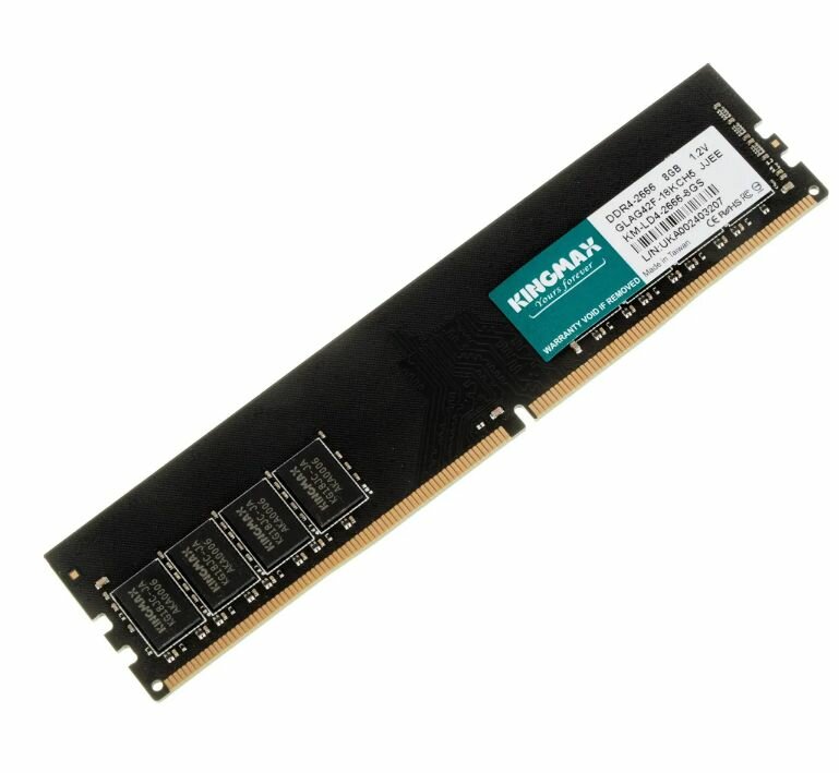 Оперативная память KINGMAX (KM-LD4-2666-8GS) DIMM DDR4 8 ГБ - 1 шт, 2666 МГц