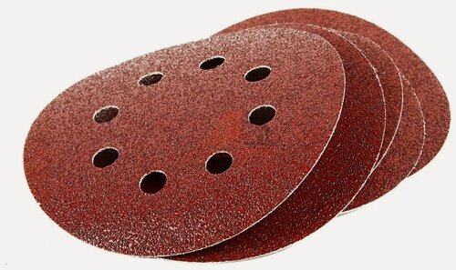 Изображение товара Шлифовальный круг на липучке 180 мм круг Р80 5 штук WORTEX (WSD318080W504)