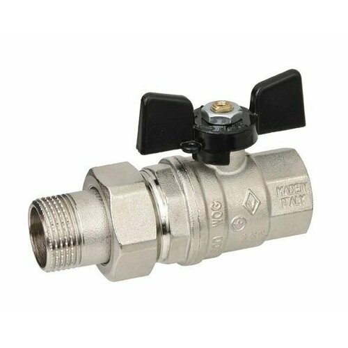 Кран шаровой Oregon Bugatti НВ с разъемным соединением бабочка 1 ВрНр 03220037 2469₽