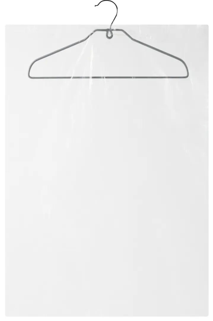 Чехол для одежды 60x140 см полиэтилен цвет прозрачный 3 шт