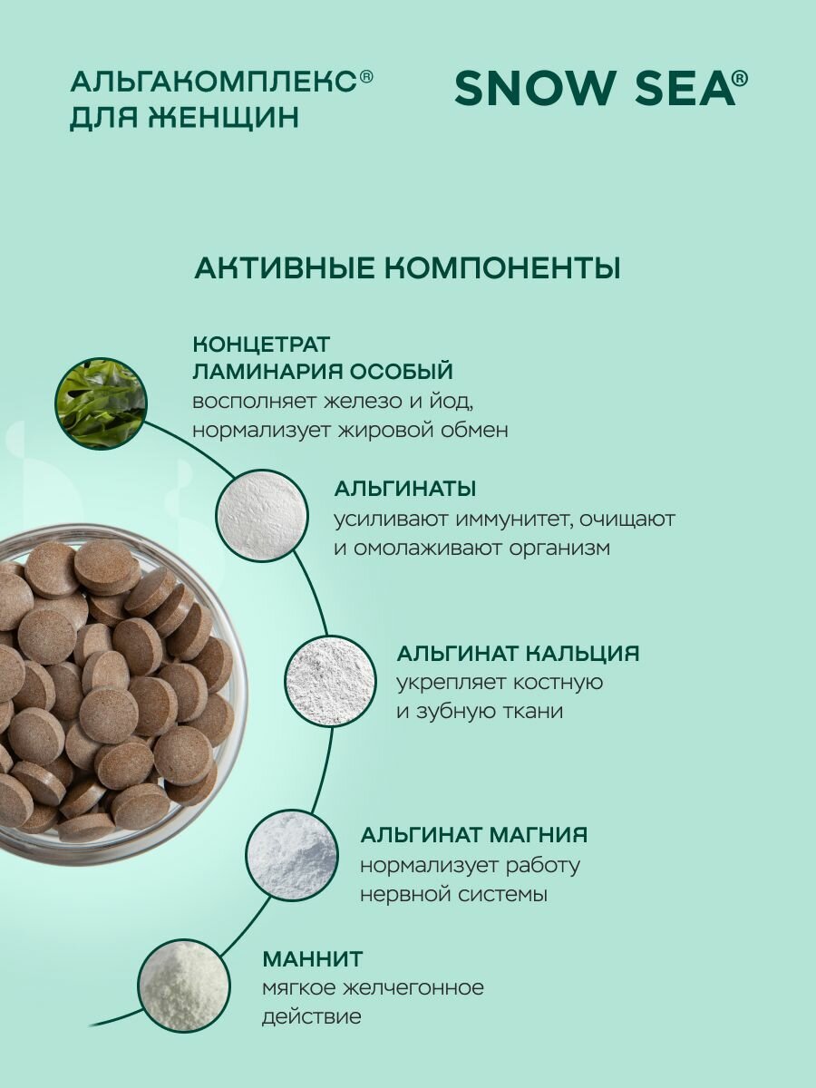 Бад Для Женского Здоровья БАД АЛЬГАКОМПЛЕКС® для поддержки женского здоровья АВ1918, 60 табл.