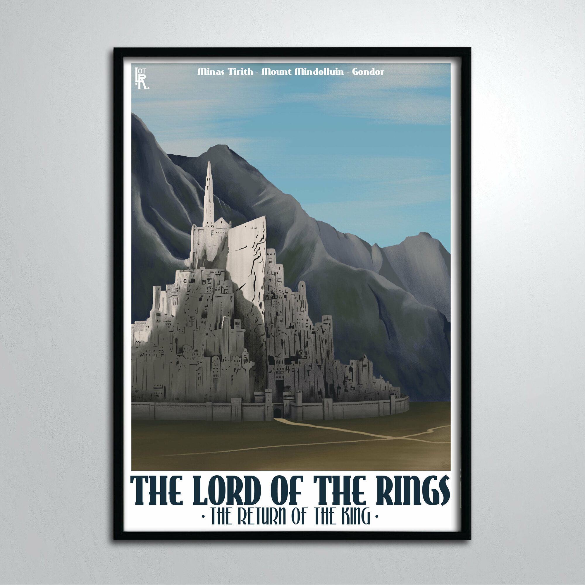 Постер без рамы/ Властелин колец Две крепости Картина 40х60 см (А2/420х594)