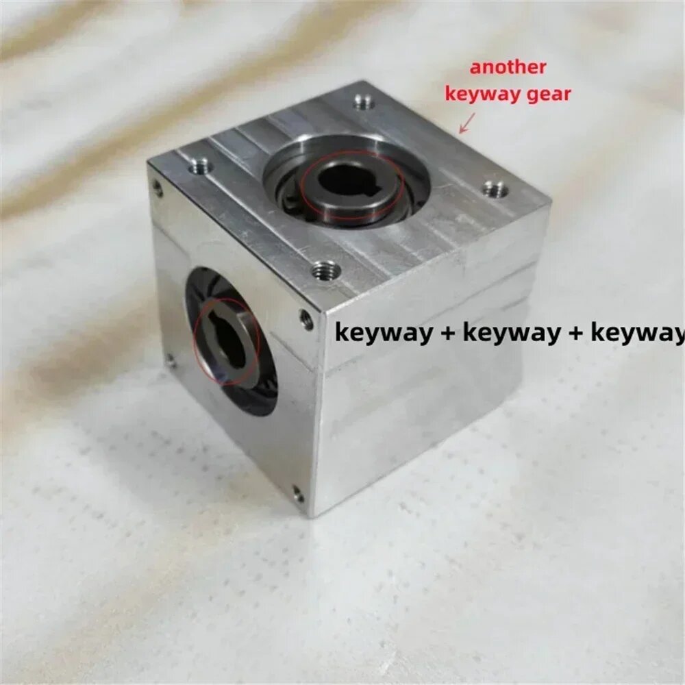 Угловой редуктор 1:1, Dual-3X EXT Keyway, 8mm Hole Diameter