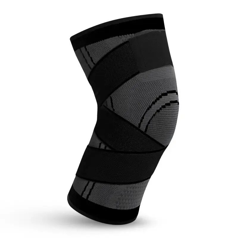 Компрессионный наколенник QzeUpwardSpirit для бега и тяжелой атлетики, XXXL, Черный